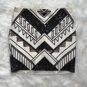 **TAKING OFFERS Express Aztec Sequin Mini Skirt Size‎ XS